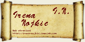 Irena Nojkić vizit kartica